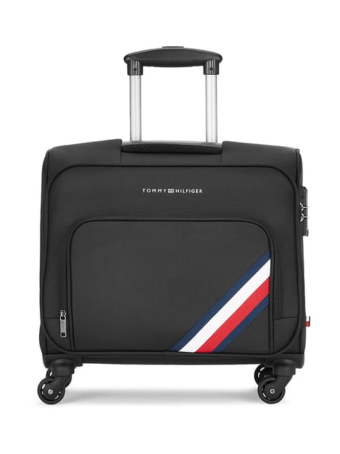 TOMMY HILFIGER Roosevelt Pro Black Striped Small Overnighter