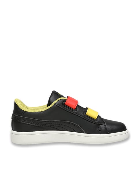 Puma Kids Unisex Black, Pele Yellow Redmazing Smash Mittens PS Sneakers