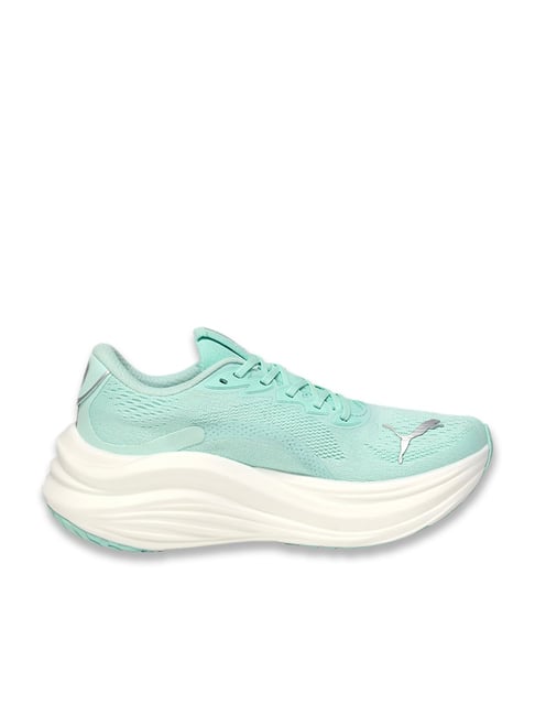 Puma Women's Mint Melt Speed Blue MagMax NITRO Maximum Cushioning Running  Shoes
