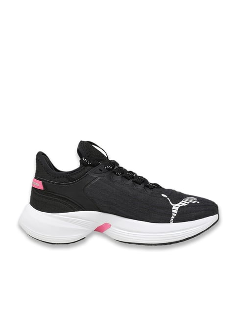 Puma Women's Black, Poison Pink & Silver Conduct Pro Wns Running Shoes