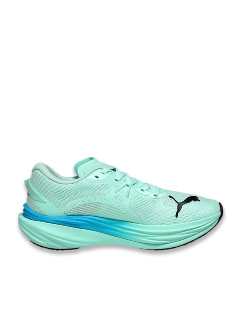 Puma Men's Mint Melt Speed Blue Deviate NITRO Running Shoes