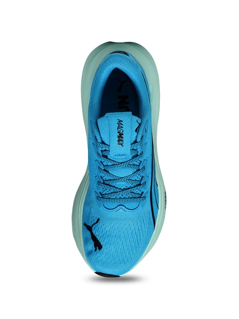Buy Puma Unisex White & Blue mazing KING 21 IT Indoor Court Shoes
