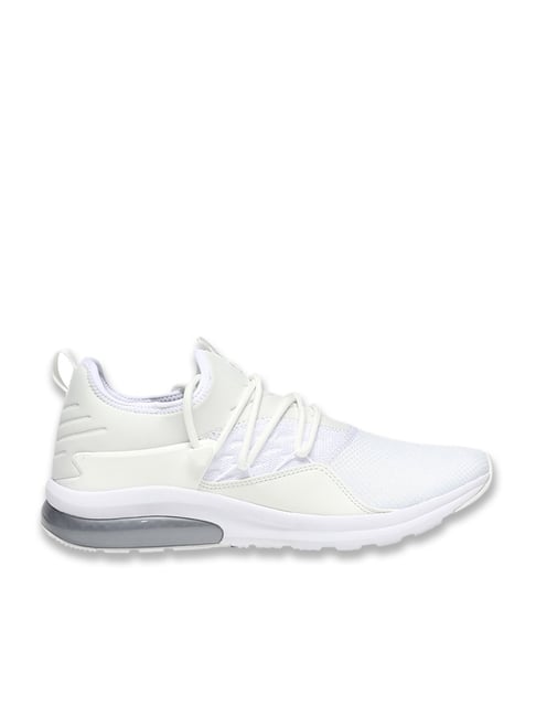 Puma Men's White Silver Electron Sport Sneakers