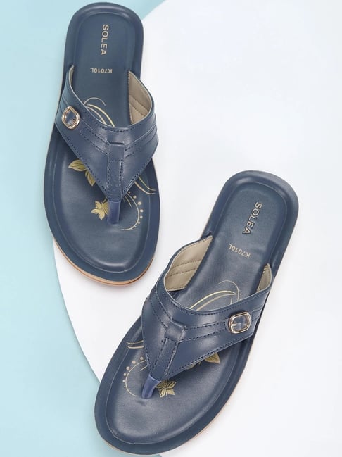 Paragon Women's Blue Thongs-picture-40