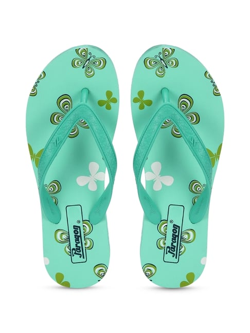 Paragon Women's Turquoise Flip Flops-picture-18