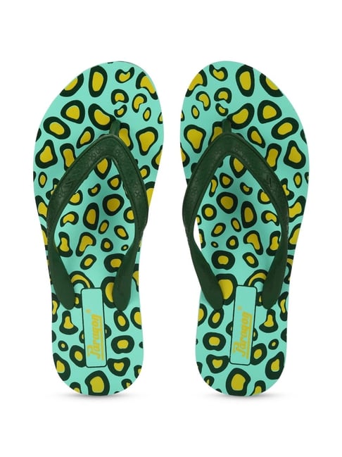 Paragon Women's Turquoise Flip Flops-picture-20