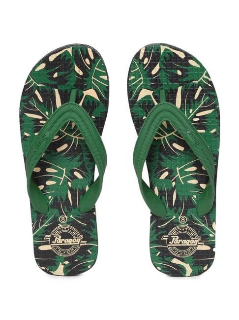Paragon Men's Green Flip Flops-picture-35