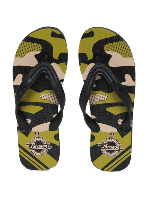 Paragon Men's Green Flip Flops-picture-22