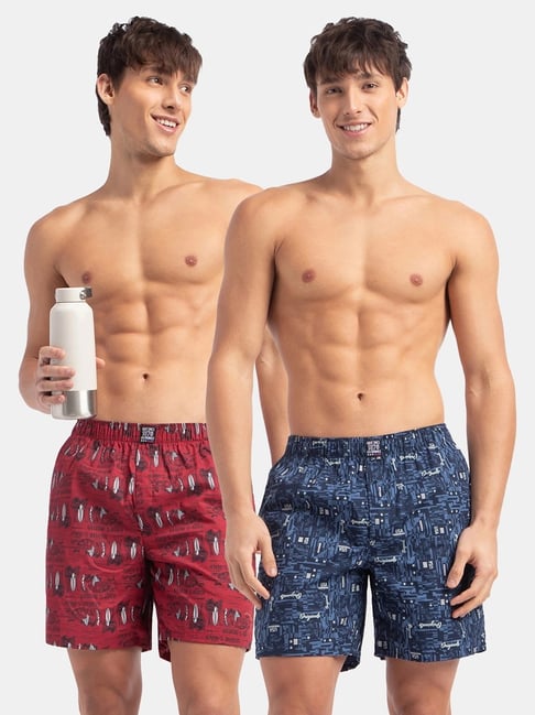 Jockey Multi Regular Fit Printed Boxers (Pack of 2)