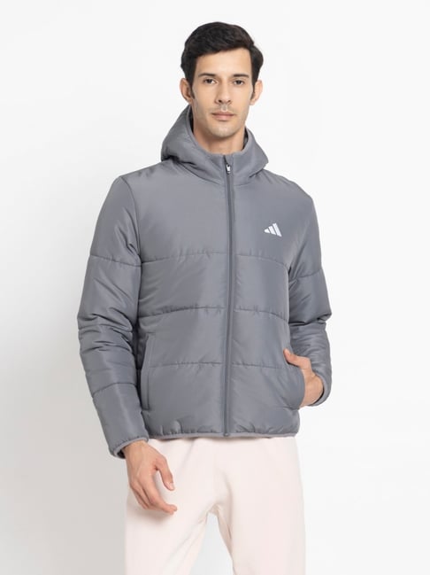 ADIDAS Grey BSC PF HD Regular Fit Jacket