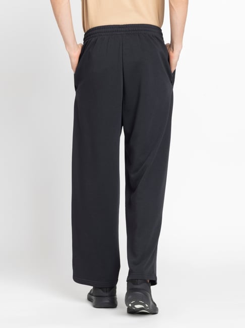 ADIDAS Black M WIDE Regular Fit Track Pants