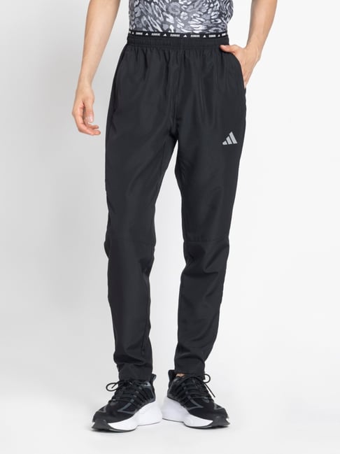 ADIDAS Black RUNNING 3S M Regular Fit Track Pants