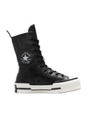 Converse Unisex Chuck 70 Plus Extra High Top Leather Boots Black