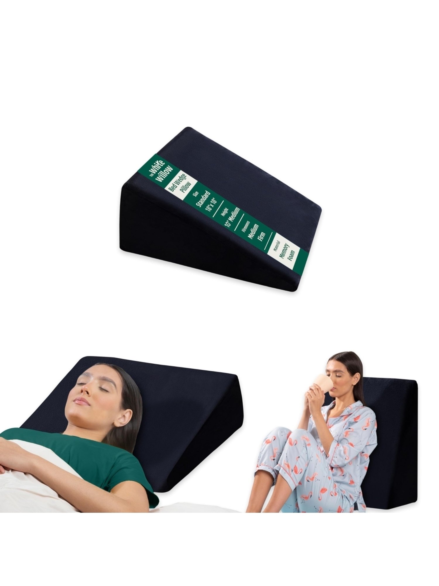 Buy The White Willow Black Medical Grade Orthopaedic Wedge Foam