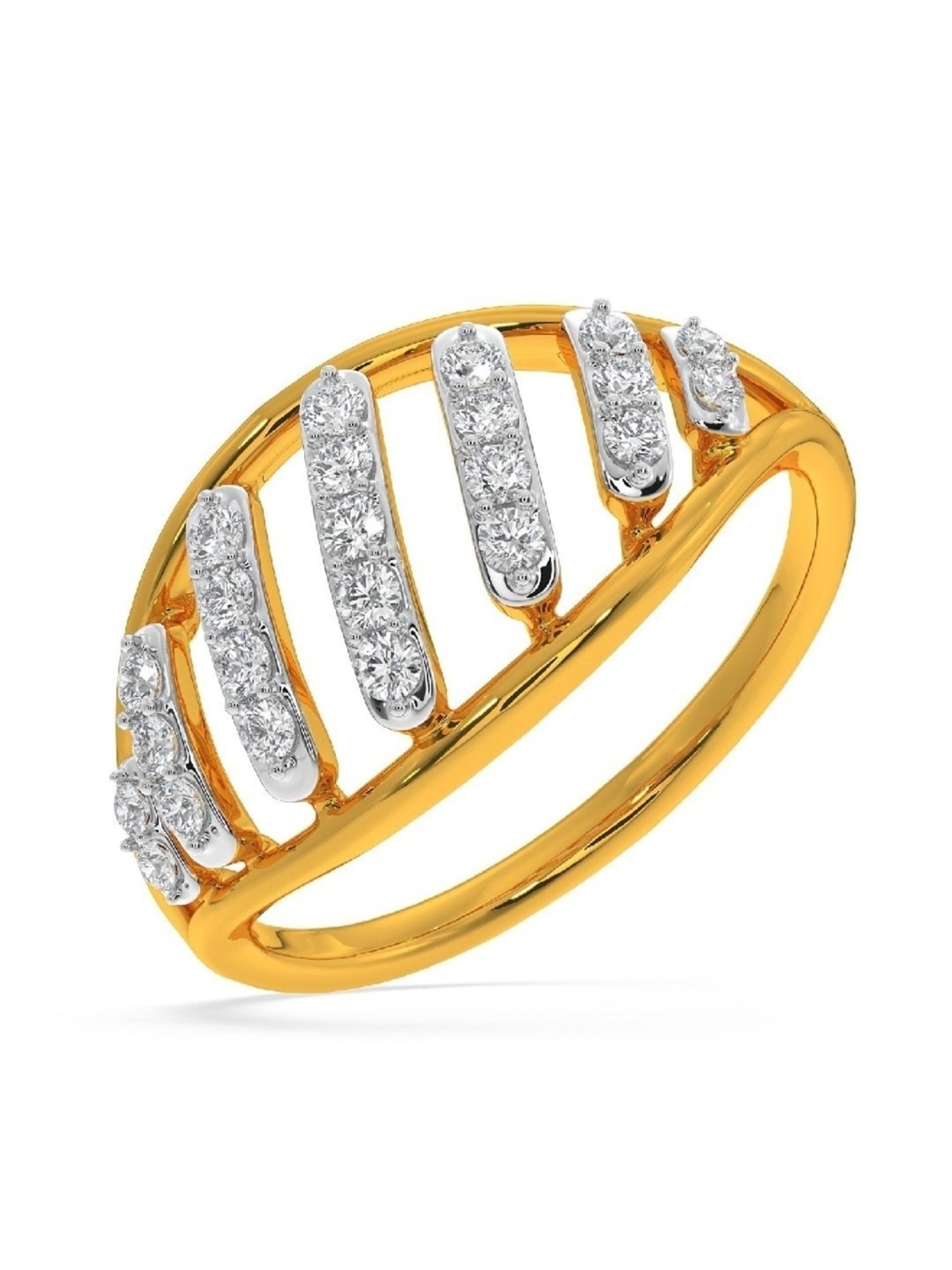 Buy Kisna Jewellery Marie 14k (585) Diamond & Gold Ring For Women