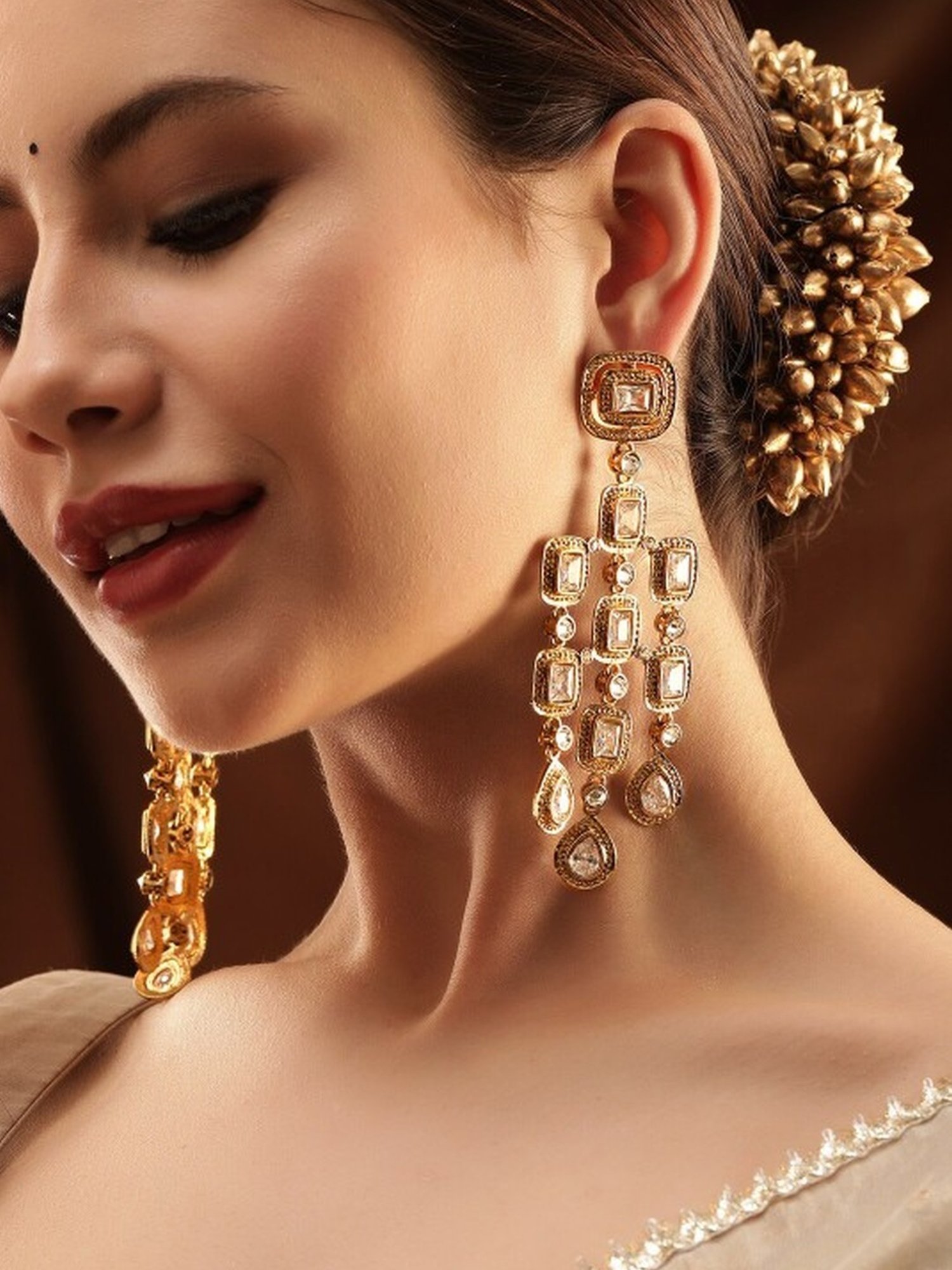 Gold Tone plated earings 