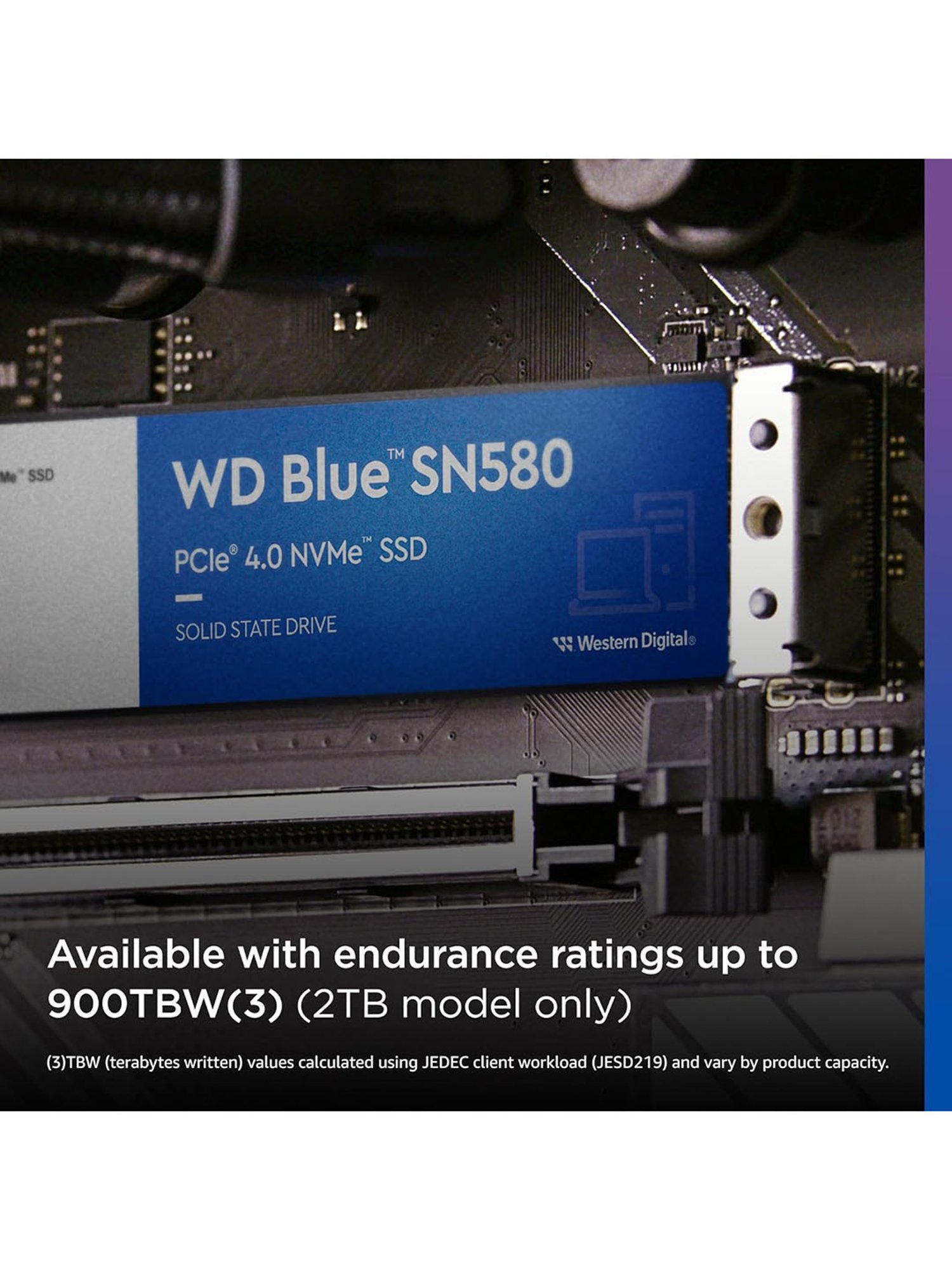 Western Digital WD Blue 250 GB¿ SN580-PCIe Gen4 3D NAND Solid