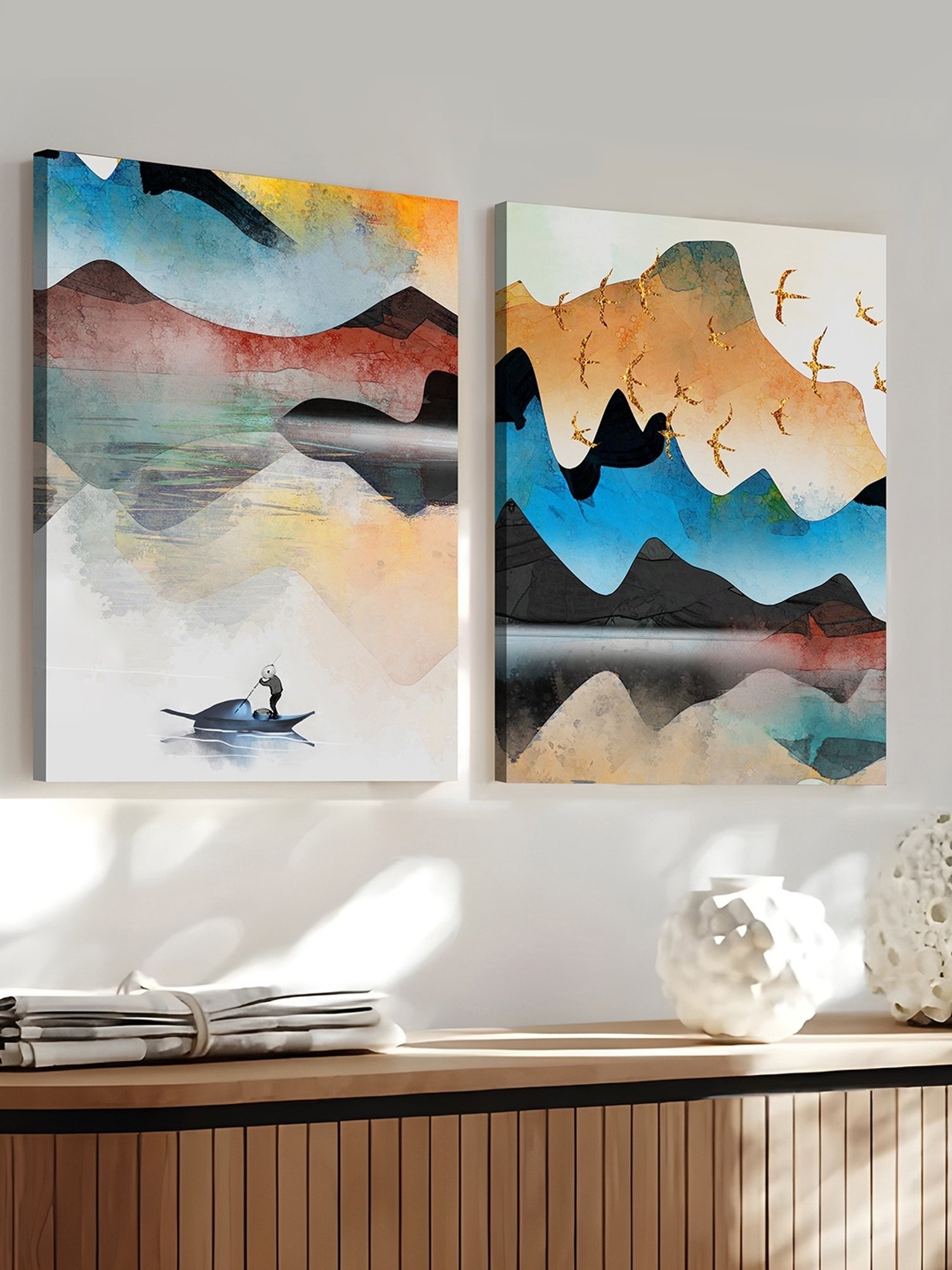 Canvas Tuner&Providence P203(40cm)セット Buy Art StreetCanvas Landscape Theme Stretched Painting - Set of 2
