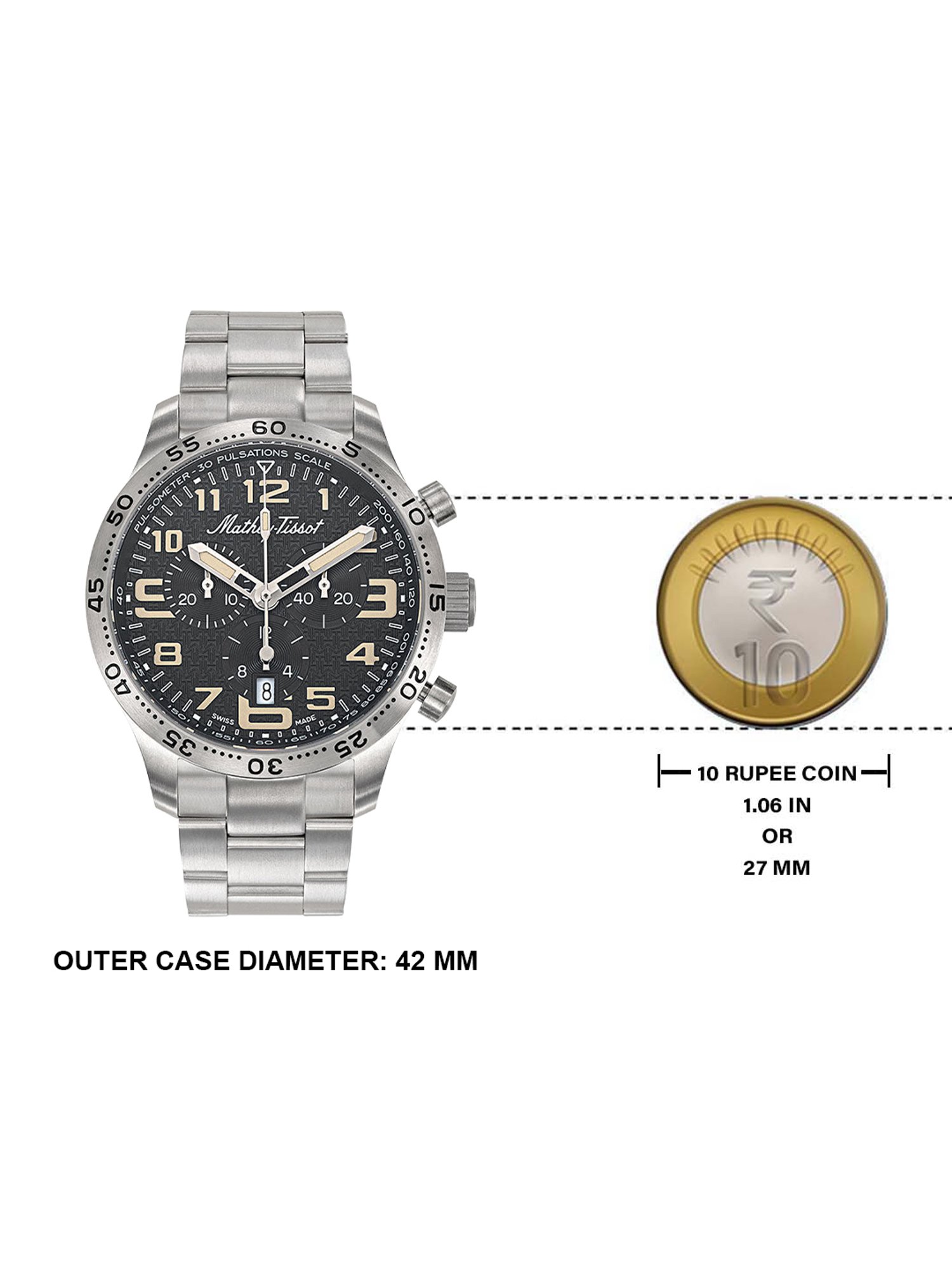 Buy MATHEY TISSOT Swiss Made H1821CHT3 Type 21 Titanium