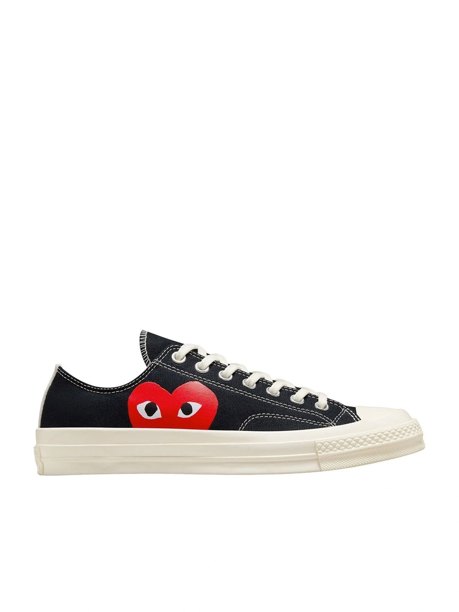 Converse Unisex Comme Des Garcons Play Chuck 70 Low Top Black Sneakers