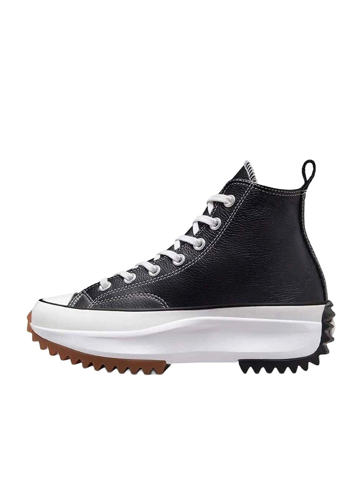 Converse Unisex Run Star Hike Platform High Top Leather Black Sneakers