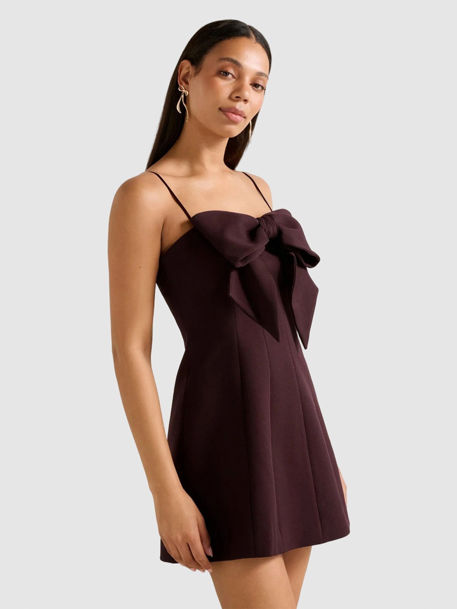 hayley bow front mini dress Hayley Bow Front Mini Dress
