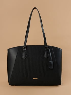 Buy Code by Lifestyle Black Tote Handbag for Women Online @ Tata CLiQ