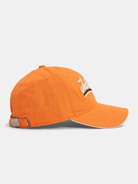 Buy Jack & Jones Flame Orange Embroidered Cap for Men Online