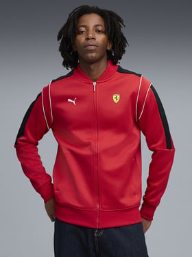 Puma Rosso Corsa Ferrari MT7 Regular Fit Track Jacket