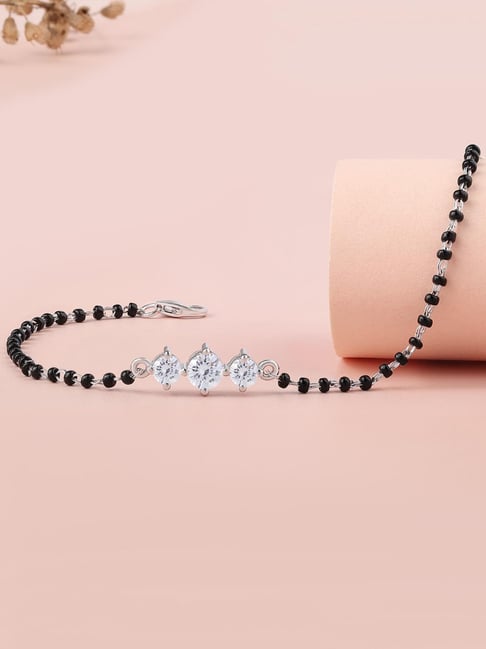 Buy Ornate Jewels 925 Silver American Diamond Mangalsutra Bracelet