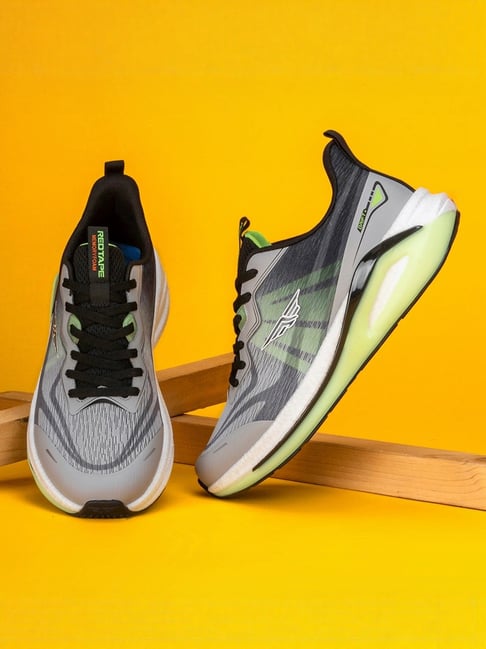 Red Tape Men Grey & Green Athleisure Shoes