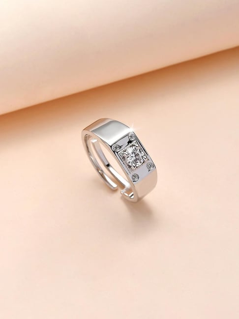 Buy Ornate Jewels 925 Silver Carat AD Ring for Men Boys Online