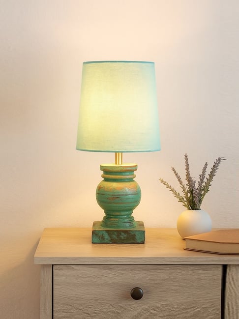 Homesake Collection Retro Wood Grain Simple Table Lamp