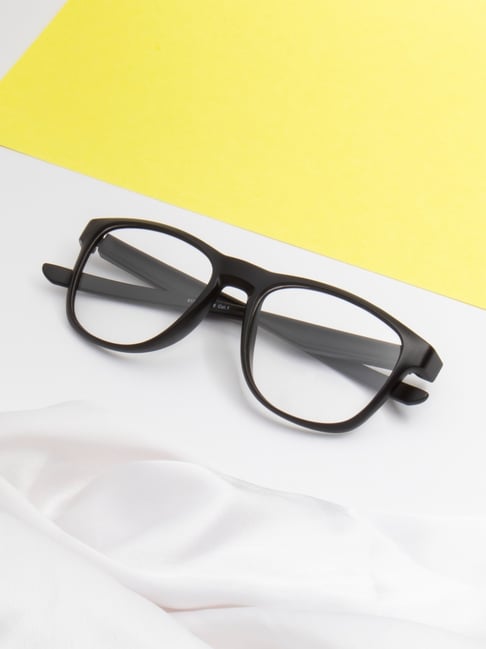 Ted Smith Black Wayfarer Unisex Eye Frames