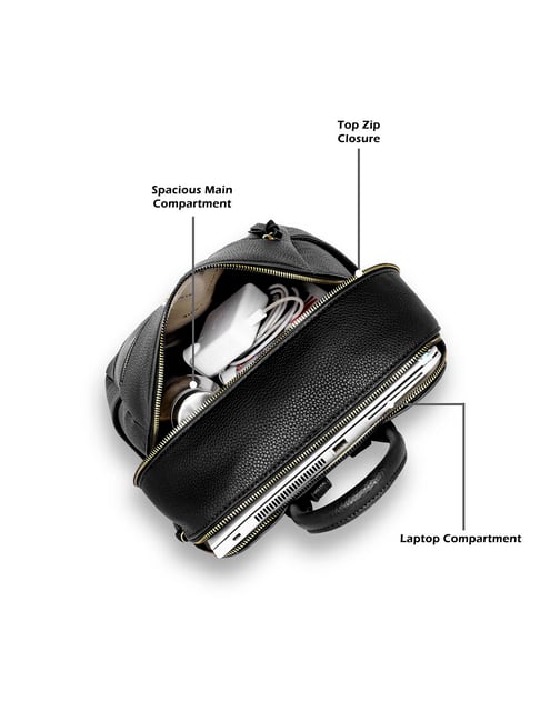 Buy Lavie Luxe Black LX Simone24 Backpack Online @ Tata CLiQ