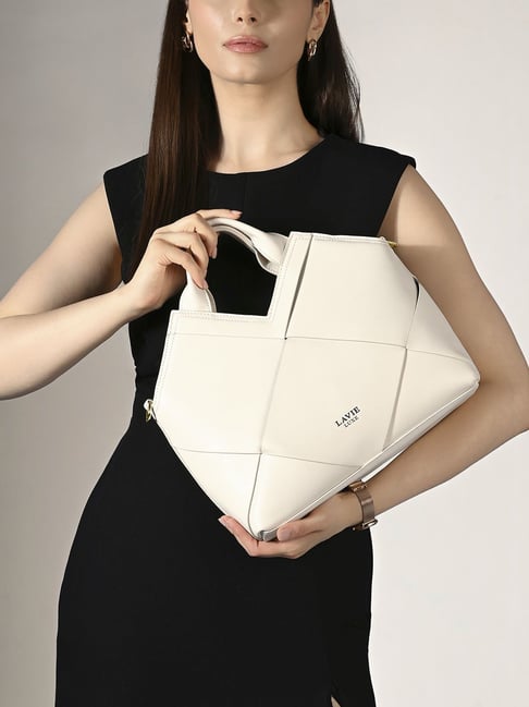 Buy Lavie Luxe Off White LX Crossway Md Satchel Handbag Online
