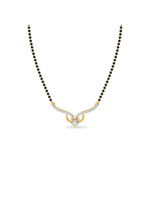 Kisna Diamond & Gold Jewellery 14k Gold & Diamond Tara Mangalsutra for Women