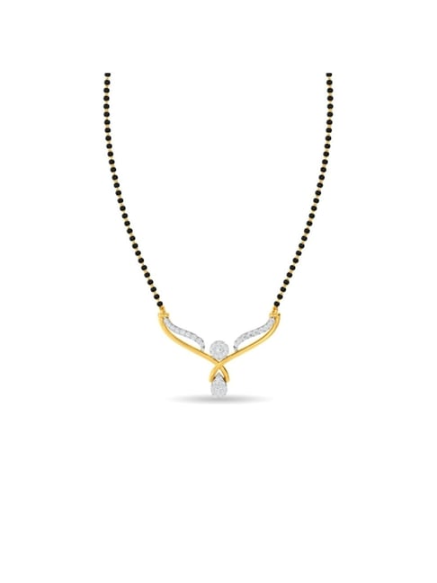 Kisna Diamond & Gold Jewellery 14k Gold & Diamond Anshika Mangalsutra for Women
