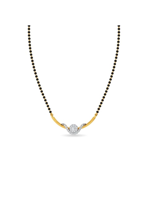 Kisna Diamond & Gold Jewellery 14k Gold & Diamond Akshara Mangalsutra for Women