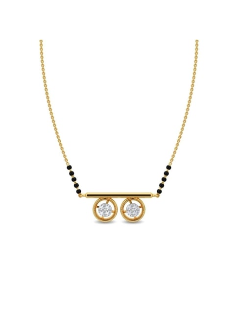 Kisna Diamond & Gold Jewellery 18k Gold & Diamond Somana Mangalsutra for Women