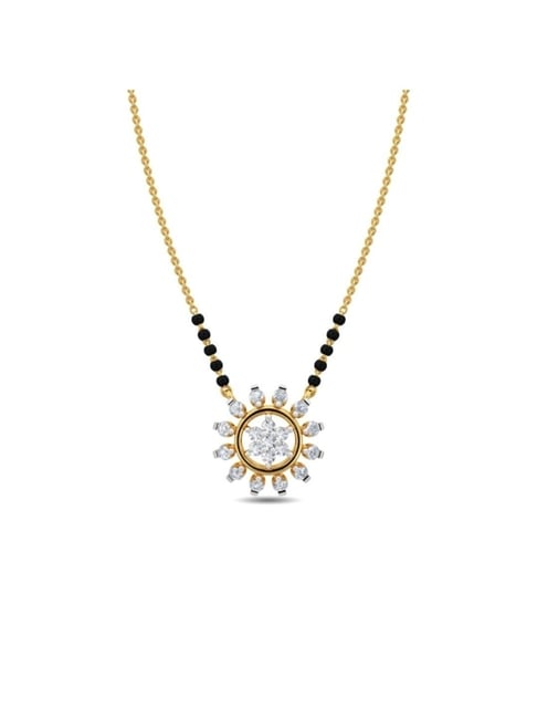 Kisna Diamond & Gold Jewellery 14k Gold & Diamond Salena Mangalsutra for Women