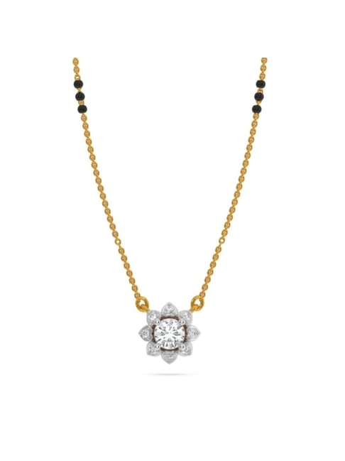 Kisna Diamond & Gold Jewellery 18k Gold & Diamond Reeva Mangalsutra for Women