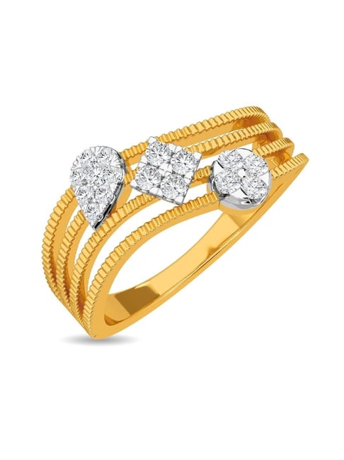 Kisna Diamond Gold Jewellery Niam 18k (750) Diamond Gold Ring For Women