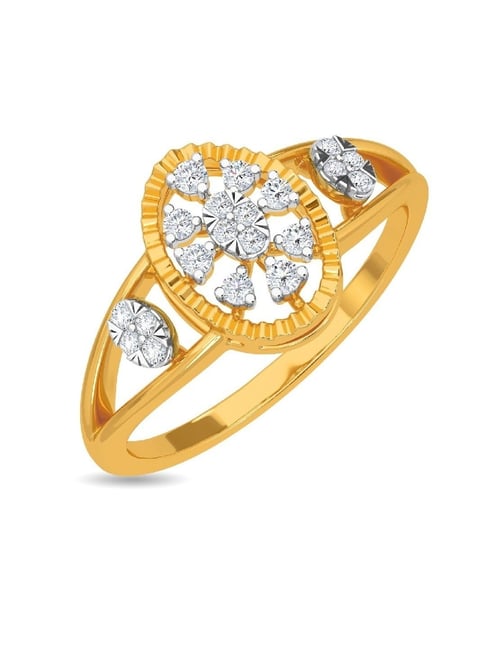 Kisna Diamond Gold Jewellery Koray 18k (750) Diamond Gold Ring For Women
