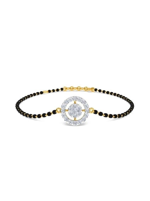 Kisna Diamond & Gold Jewellery Aanisah 14k Gold & Diamond Mangalsutra Bracelet for Women