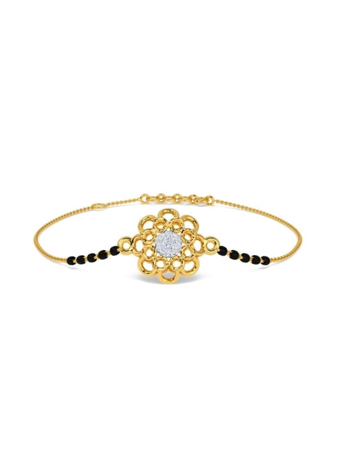 Kisna Diamond & Gold Jewellery Abia 18k Gold & Diamond Mangalsutra Bracelet for Women