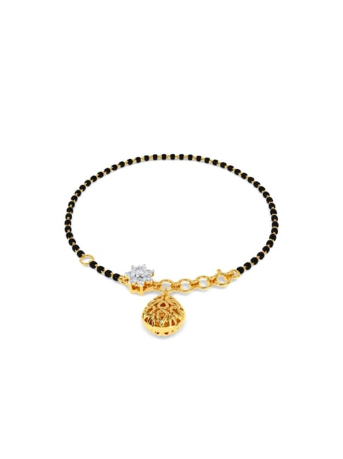 Kisna Diamond & Gold Jewellery Bente 14k Gold & Diamond Mangalsutra Bracelet for Women