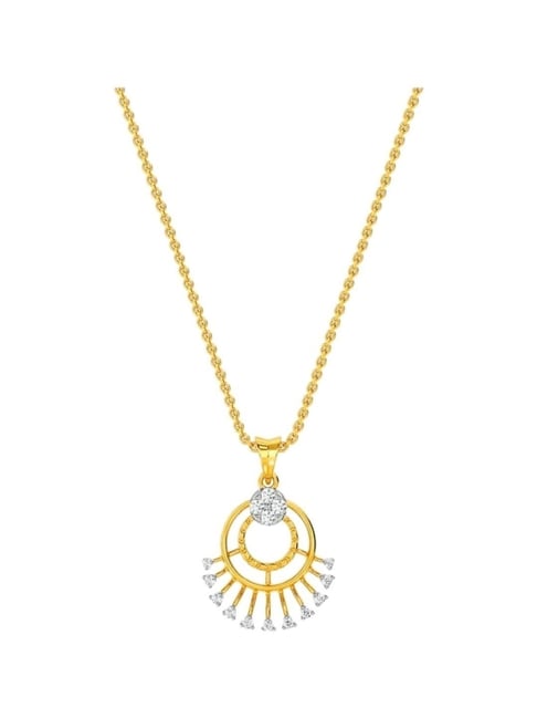 Kisna Diamond Gold Jewellery 18k Keon Pendant