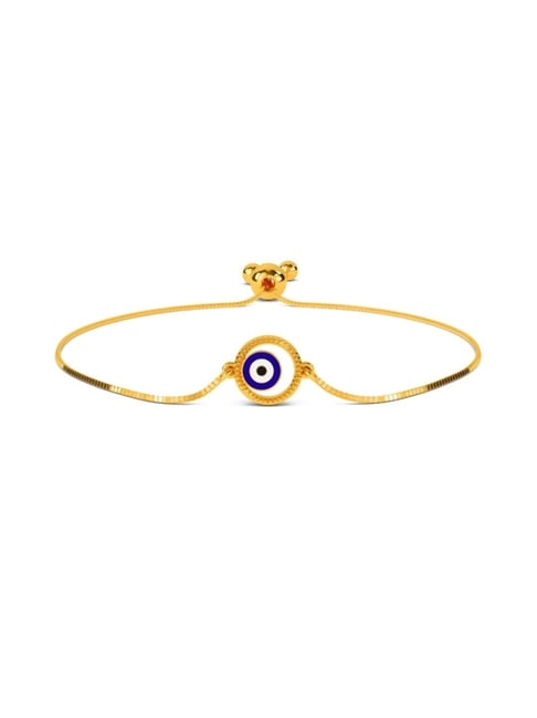 Kisna Diamond & Gold Jewellery 14k Adita Evil Eye Pure Gold Bracelet for Women