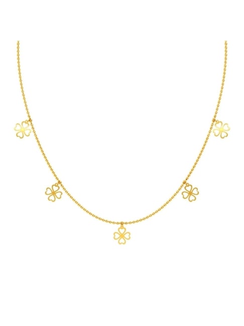 Kisna Diamond & Gold Jewellery 14k Abhita Pure Gold Necklace for Women